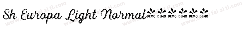 Sh Europa Light Normal字体转换